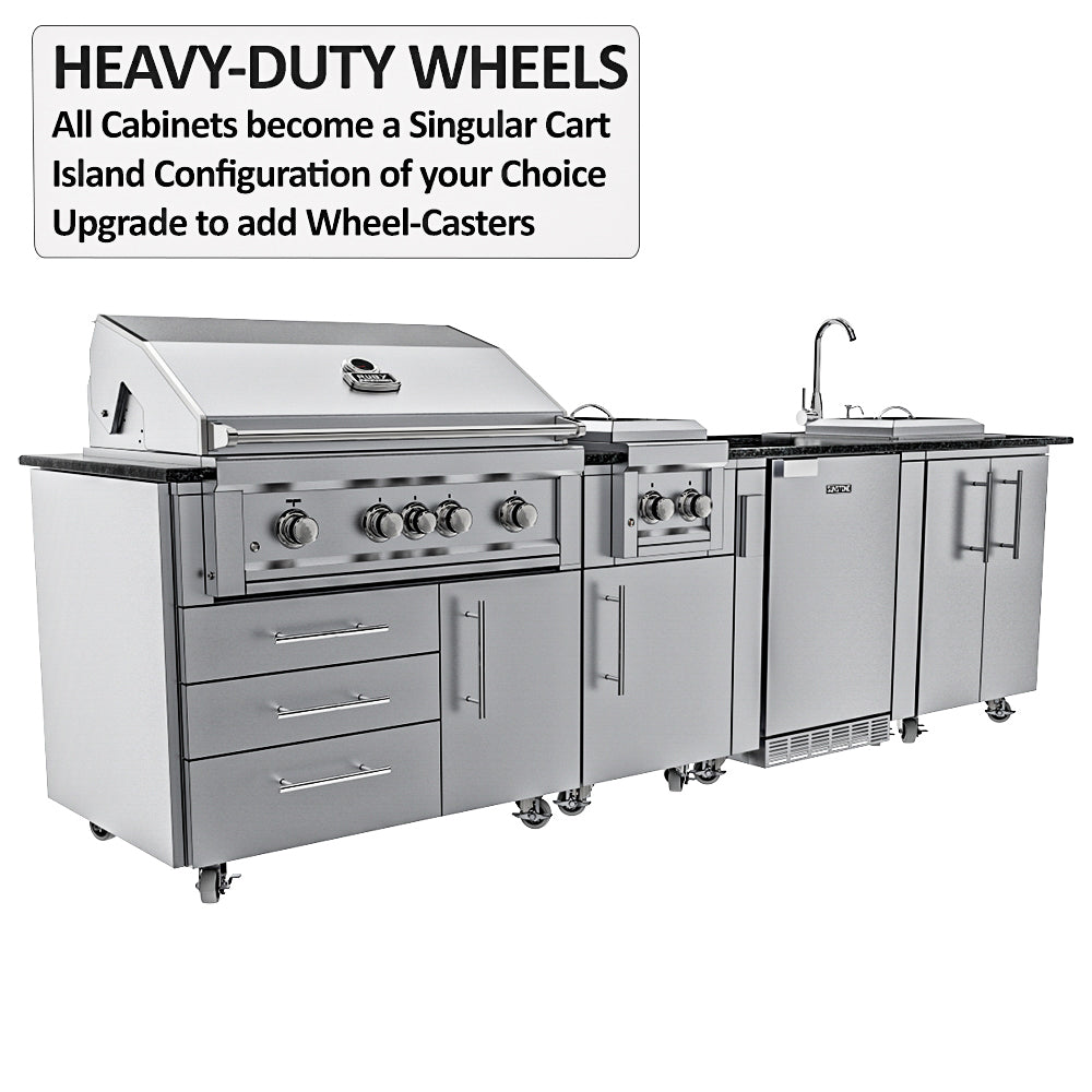 Sunstsone Metal Products MAGNOLIA 10FT ADA-Compliant Cabinet Island Package