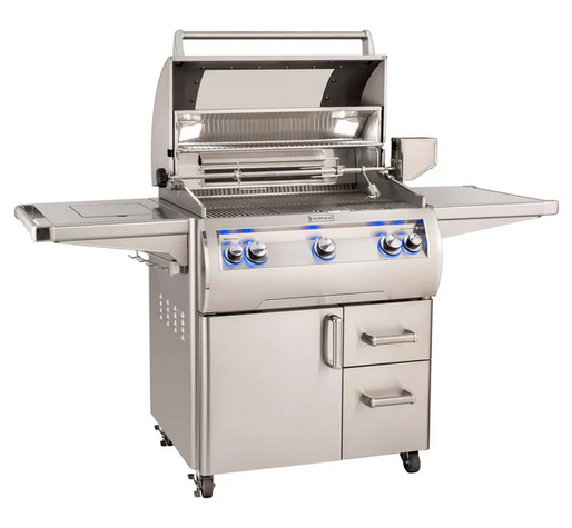 Fire Magic Echelon Diamond 30" Portable Grill with Rotisserie, Analog Thermometer and Flush Mounted Single Side Burner / E660s-9EAN(P)-62, E660s-9LAN(P)-62, E660s-9EAN(P)-62-W, E660s-9LAN(P)-62-W