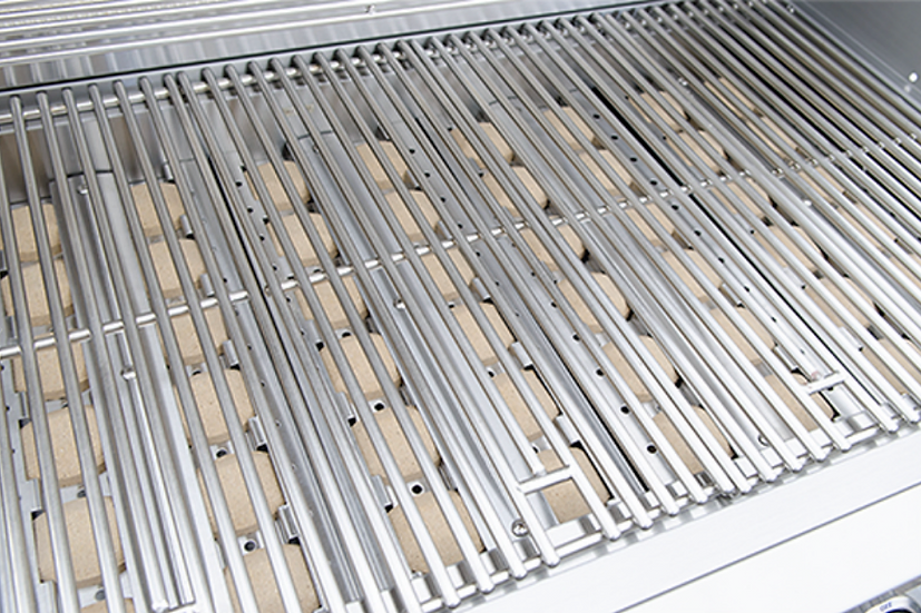 KoKoMo Grills 5 Burner 40 Inch Cart Model BBQ Grill With Locking Casters 304 Stainless Steel