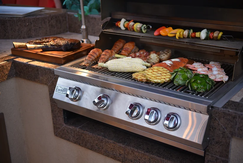 Kokomo Grills 32” Built in Gas Grill (4 Burner/Back Burner)