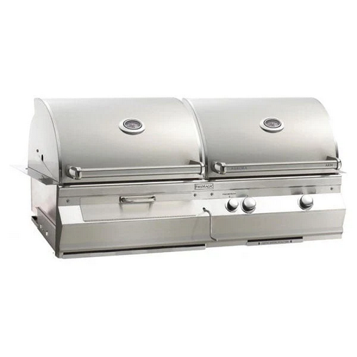 Fire Magic Aurora Gas & Charcoal Combo Built-In Grill with Analog Thermometers / A830i