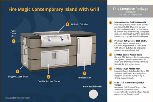 Fire Magic Contemporary Island With Griddle