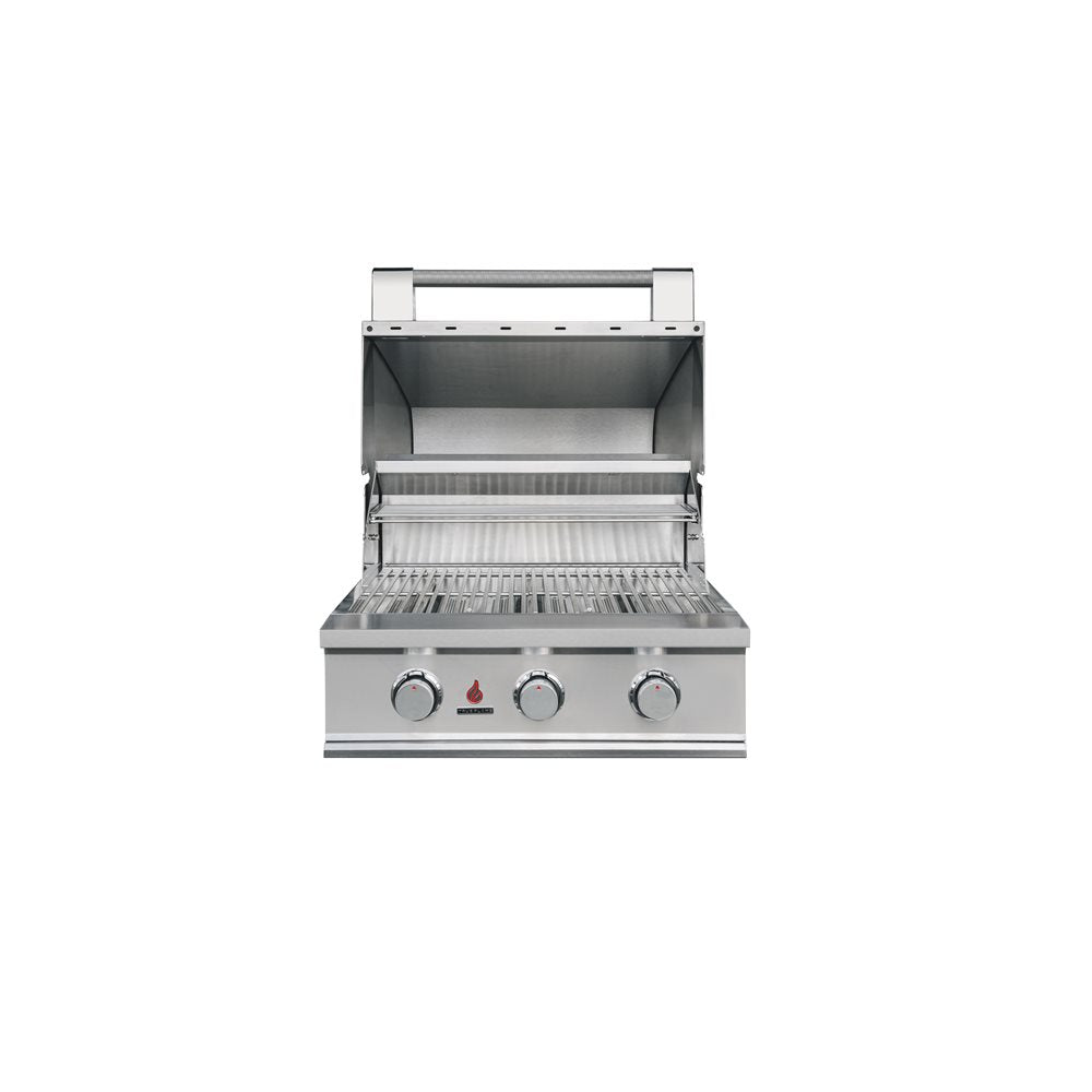 TrueFlame TFE Series 25" 3 Burner Built In Gas Grill Head – NO LIGHTS