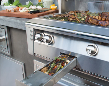 Alfresco 30” Built-In Luxury Gas Grill / Stainless Steel, 18SR Burners, Smoker, Infrared Rear Burner, Rotisserie, Cover / ALXE-30