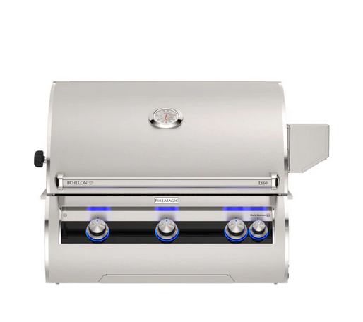 Fire Magic Echelon Diamond 30" Built-In Grill with Rotisserie and Analog Thermometer / E660i-9EAN(P), E660i-9LAN(P), E660i-9EAN(P)-W, E660i-9LAN(P)-W