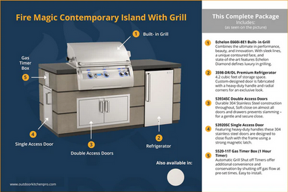 Fire Magic Contemporary Island With Grill